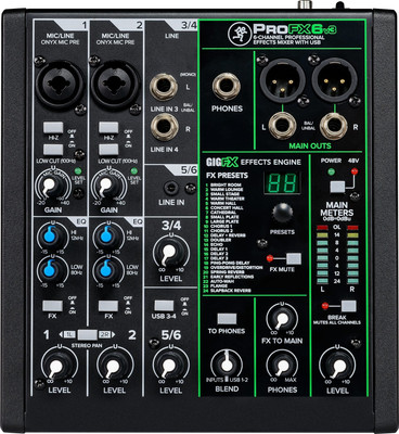 

Микшерный пульт, ProFX6v3