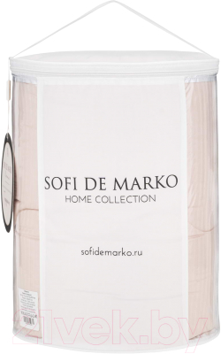 Одеяло Sofi de Marko Тиффани 155х220 / Од-тиф-155х220пер (персиковый)