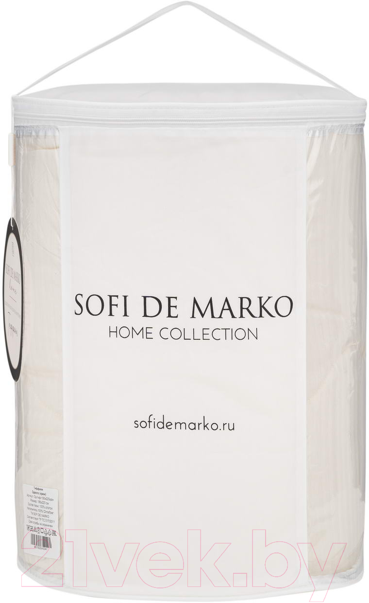 Одеяло Sofi de Marko Тиффани 155х220 / Од-тиф-155х220свб (светло-бежевый) — фото 3