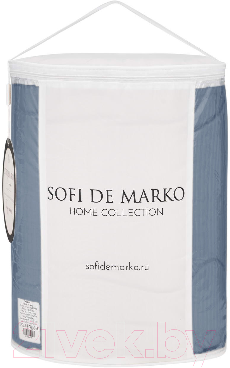 Одеяло Sofi de Marko Тиффани 155х220 / Од-тиф-155х220сгл (серо-голубой) — фото 3