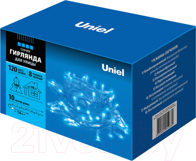 Светодиодная гирлянда Uniel ULD-S1000-120/DWA / 07926 (синий)