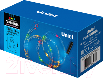Светодиодная гирлянда Uniel ULD-E0120-120/STA / UL-00007283 (разноцветный)