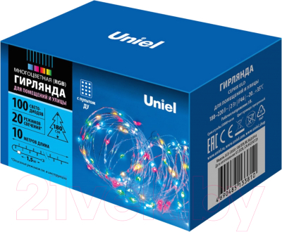 Светодиодная гирлянда Uniel ULD-S1000-100/DTA/RC / UL-00007180
