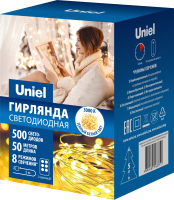 Светодиодная гирлянда Uniel ULD-S5000-500/DTA/RC / UL-00009942 (теплый белый) - 