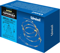 Светодиодная гирлянда Uniel ULD-E0200-200/STB/3AA / UL-00008667 (теплый белый) - 