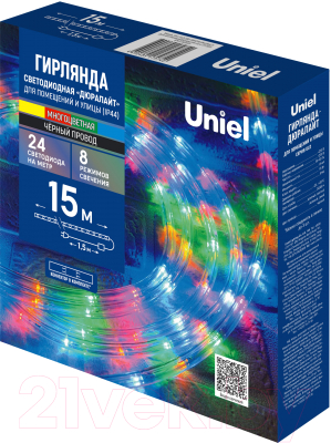 Светодиодная гирлянда Uniel ULD-D50 15M/С08 / UL-00010905 (разноцветный)
