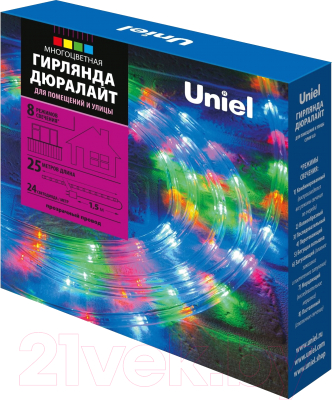 Светодиодная гирлянда Uniel ULD-D50 25M/С08 / UL-00008574 (разноцветный)