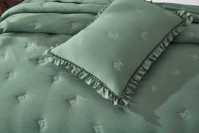 Набор текстиля для спальни Sofi de Marko Ребека 160х220 /  П-Од-20-160х220 (малахитовый)