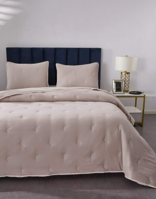 Набор текстиля для спальни Sofi de Marko Эрика 160х220 / П-Од-14-160х220 (пепельно-розовый)
