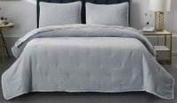 Набор текстиля для спальни Sofi de Marko Эрика 160х220 / П-Од-15-160х220 (серый) - 