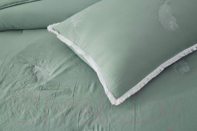 Набор текстиля для спальни Sofi de Marko Наоми 230х250 / П-Од-24-230х250 (зеленый)