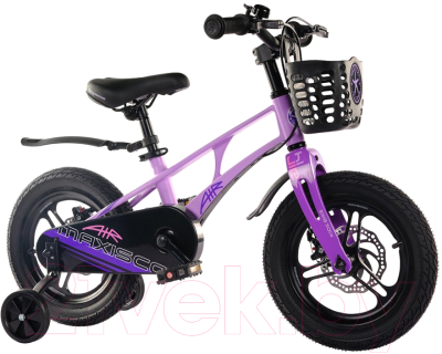 Детский велосипед Maxiscoo Air Pro 2024 / MSC-A1633P (лавандовый матовый)