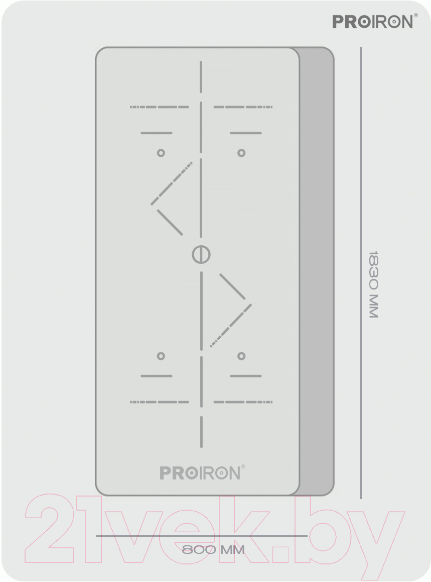 Коврик для йоги и фитнеса Proiron 1830x800x7 / К1887ТСС