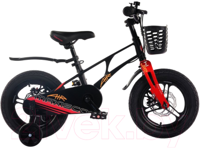 Детский велосипед Maxiscoo Air Pro 2024 / MSC-A1832P (черный матовый)