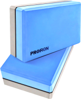 Набор блоков для йоги Proiron 228x150x76мм / БСС228 (2шт, синий/серый) - 