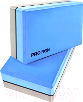 Набор блоков для йоги Proiron 228x150x76мм / БСС228 (2шт, синий/серый)