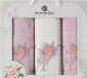 Набор полотенец Merzuka Lotus / 11297 (3шт, в коробке, светло-розовый) - 