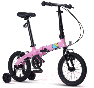 Детский велосипед Maxiscoo S007 Стандарт 2024 / MSC-007-1402 (розовый)
