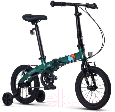 Детский велосипед Maxiscoo S007 Стандарт 2024 / MSC-007-1404 (зеленый)