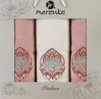 Набор полотенец Merzuka Padma / 11638 (3шт, в коробке, розовый) - 