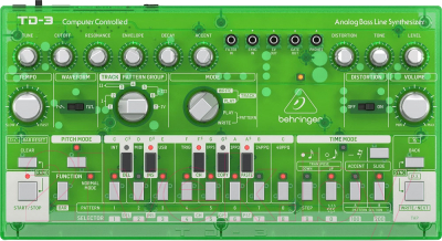 Аналоговый синтезатор Behringer TD-3-LM (прозрачный зеленый)