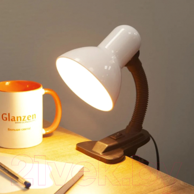Настольная лампа Glanzen DL-0001-40-C-white