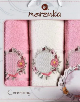Набор полотенец Merzuka Ceremony / 11777 (3шт, в коробке, светло-розовый) - 