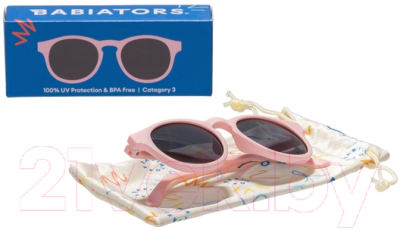 Очки солнцезащитные Babiators Original Keyhole Ballerina Pink 3-5 / O-KEY002-M