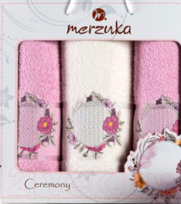 Набор полотенец Merzuka Ceremony / 11777 (3шт, в коробке, сиреневый)