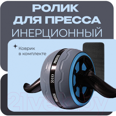 Ролик для пресса Proiron РПИ01 (серый/голубой)