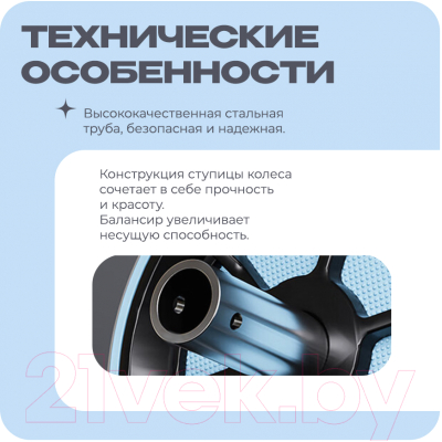 Ролик для пресса Proiron РПИ01 (серый/голубой)
