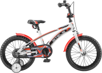 Детский велосипед STELS Arrow 16 (9.5, белый/красный) - 