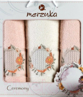 Набор полотенец Merzuka Ceremony / 11777 (3шт, в коробке, пудровый) - 