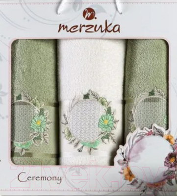 Набор полотенец Merzuka Ceremony / 11777 (3шт, в коробке, зеленый)