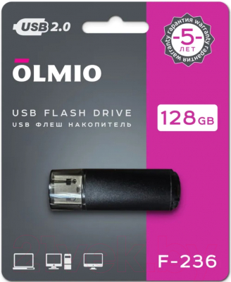 Usb flash накопитель Olmio F-236 USB2.0 128GB