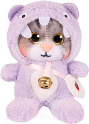 Изображение товара Мягкая игрушка Maxitoys Котик в фиолетовом капюшоне / 300523-7-2-12