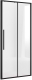 Миниатюра изображения товара Душевая дверь Niagara NG-84-10AB 100x195 (черный матовый/прозрачное стекло)