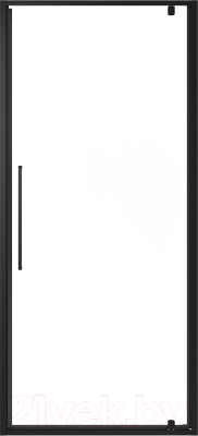 Душевая дверь Niagara NG-85-8AB 80x195 (черный матовый/прозрачное стекло)