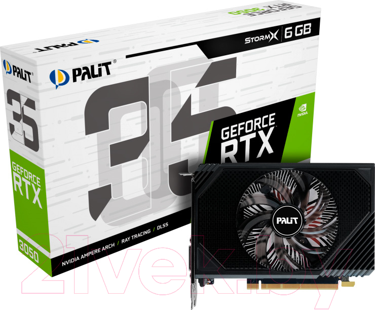 Видеокарта Palit RTX 3050 StormX 6GB (NE63050018JE-1070F)