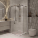 Миниатюра изображения товара Душевой уголок Niagara NG-3624-34 100x100x195 (хром/шиншилла стекло)