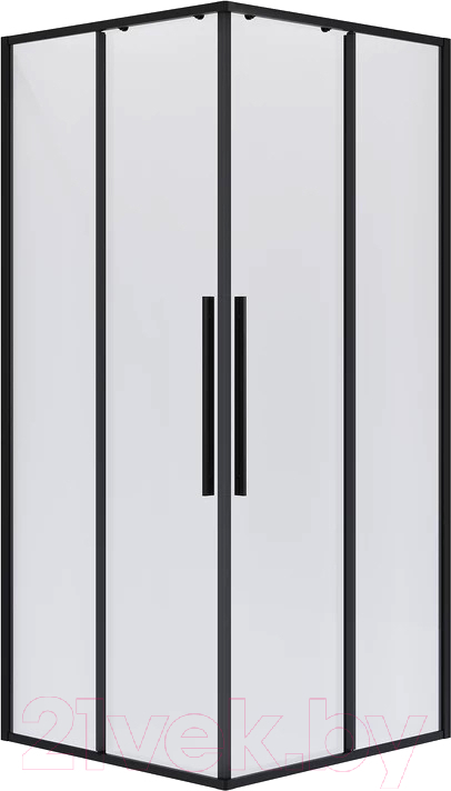 Душевой уголок Niagara NG-6822-34BLACK 80x80x195 (черный матовый/прозрачное стекло)