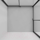Миниатюра изображения товара Душевой уголок Niagara NG-6823-34BLACK 90x90x195 (черный матовый/прозрачное стекло)