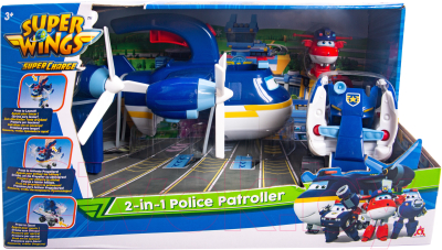 Набор игрушечной техники Super Wings Полицейский патруль / EU740834