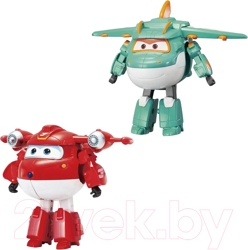 Набор игрушек-трансформеров Super Wings Джетт и Тино / EU760202