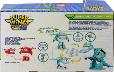 Набор игрушек-трансформеров Super Wings Джетт и Тино / EU760202