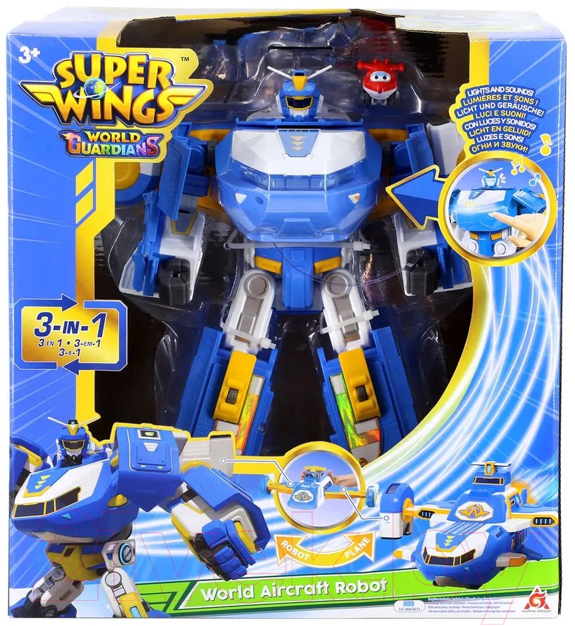 Робот-трансформер Super Wings Самолет / EU760888