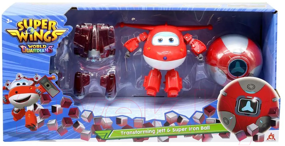 Робот-трансформер Super Wings Джетт с супер шаром / EU760963