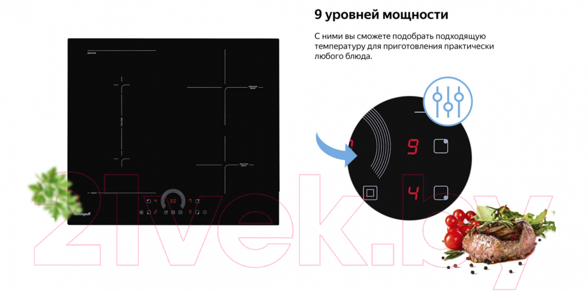 Индукционная варочная панель Weissgauff HI 643 BFZC