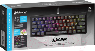 Клавиатура Defender Alligator GK-315 RU / 45315 (черный)