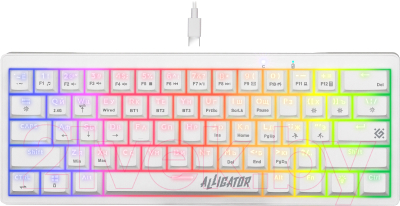 Клавиатура Defender Alligator GK-315 RU / 45314 (белый)